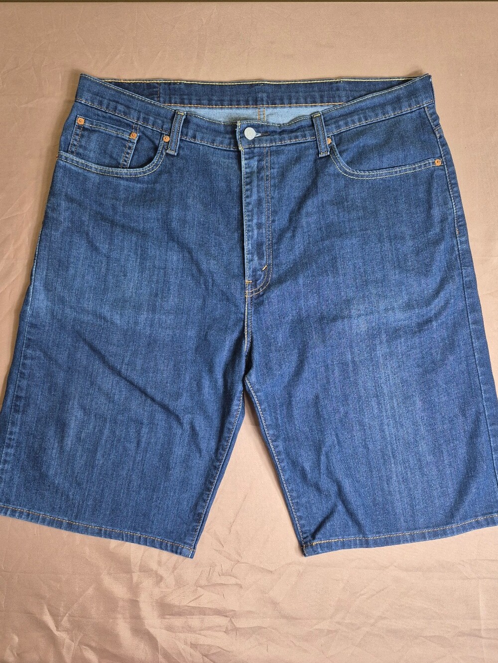 Levi's 569 Loose Straight Denim Shorts Men's Size 40 Dark Wash Blue